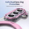 Husă Samsung Z Fold 8 Ultra MagRing integrală, Clear/Pink