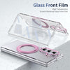 Husă Samsung Z Fold 8 Ultra MagRing integrală, Clear/Pink