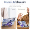 Husă Samsung Z Fold 8 Ultra MagRing integrală, Clear/Purple