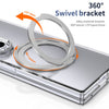 Husă Samsung Z Fold 8 Ultra MagRing integrală, Clear/Silver