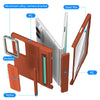 Husă Samsung Z Fold 8 CamBracket II TouchPen, Brown