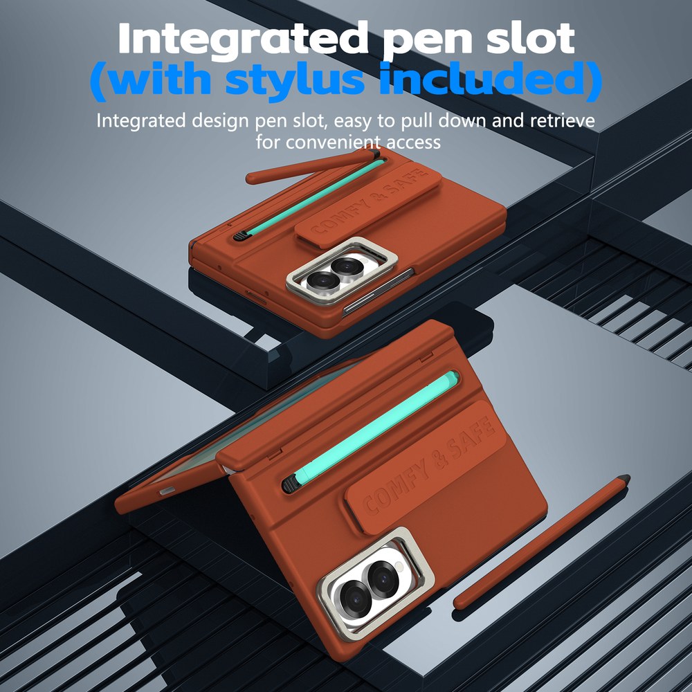 Husă Samsung Z Fold 8 CamBracket II TouchPen, Brown