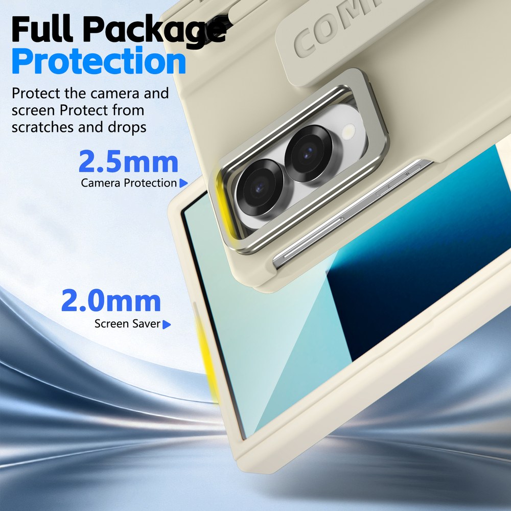 Husă Samsung Z Fold 8 CamBracket II TouchPen, Cream