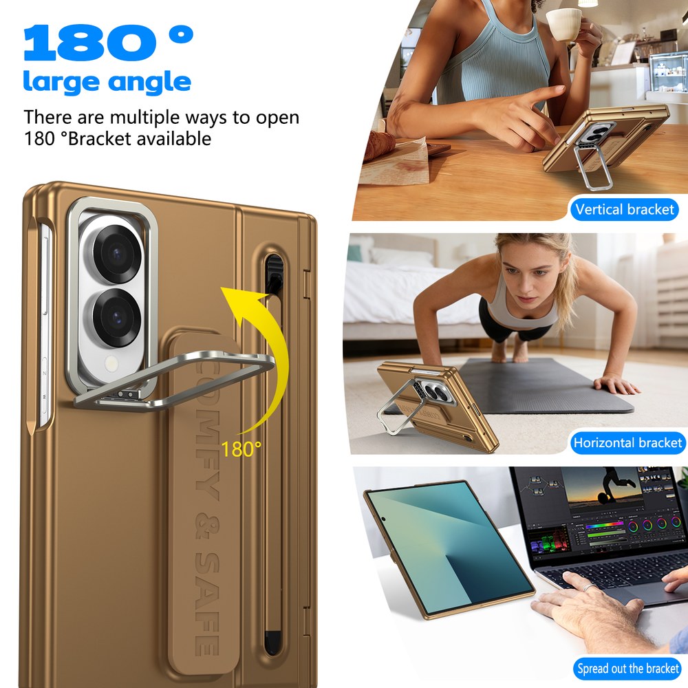 Husă Samsung Z Fold 8 CamBracket II TouchPen, Gold