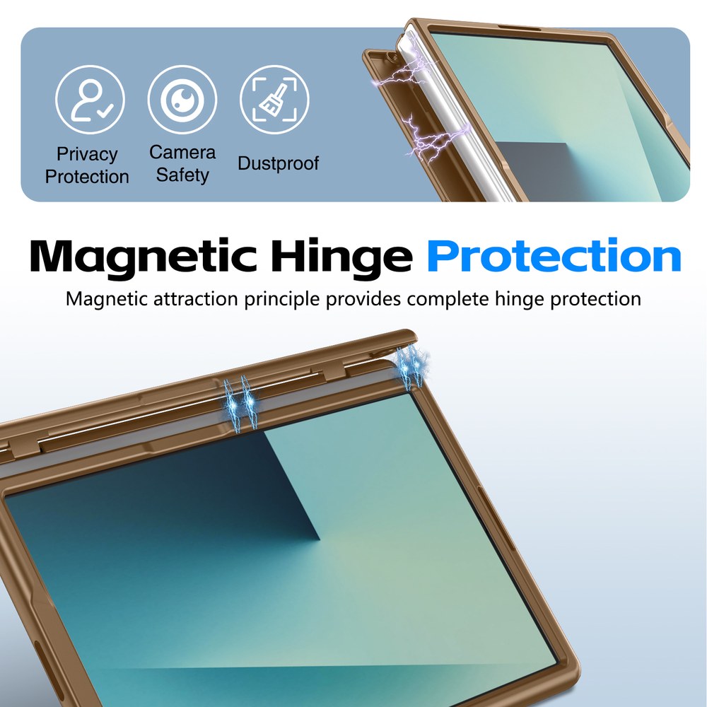 Husă Samsung Z Fold 8 CamBracket II TouchPen, Gold