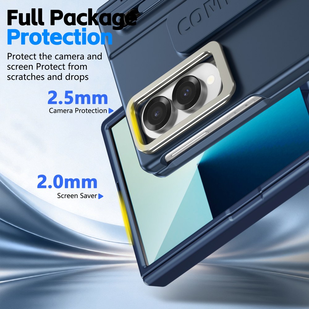 Husă Samsung Z Fold 8 CamBracket II TouchPen, Dark Blue