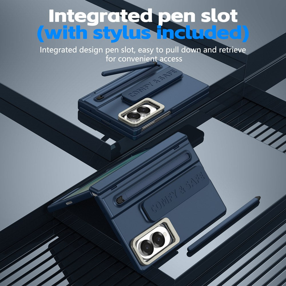 Husă Samsung Z Fold 8 CamBracket II TouchPen, Dark Blue
