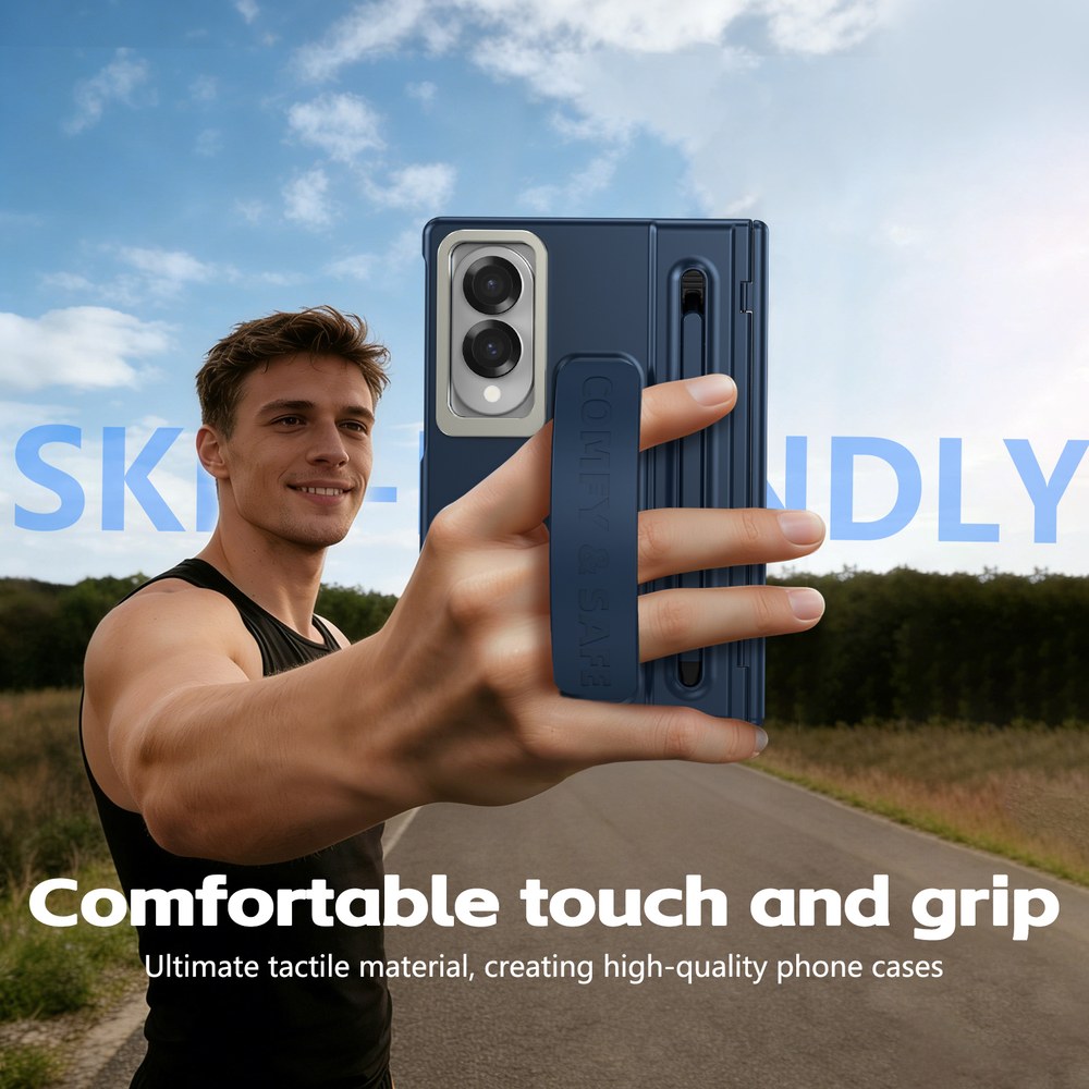 Husă Samsung Z Fold 8 CamBracket II TouchPen, Dark Blue