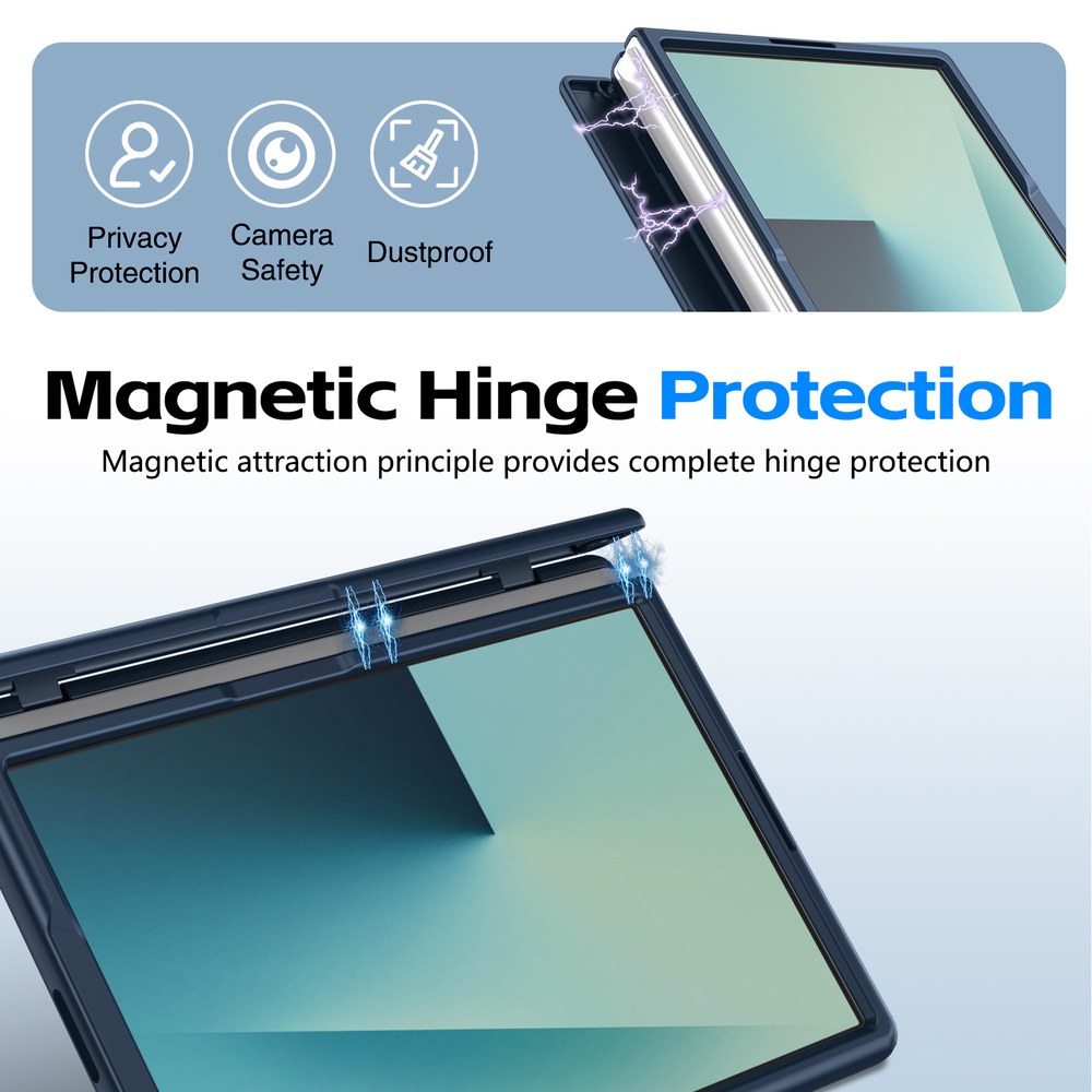 Husă Samsung Z Fold 8 CamBracket II TouchPen, Dark Blue