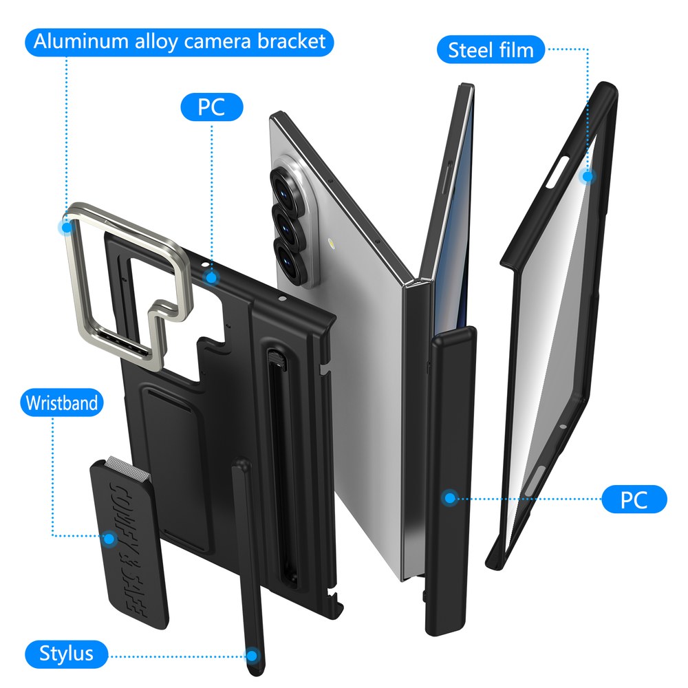 Husă Samsung Z Fold 8 Ultra CamBracket II TouchPen, Black