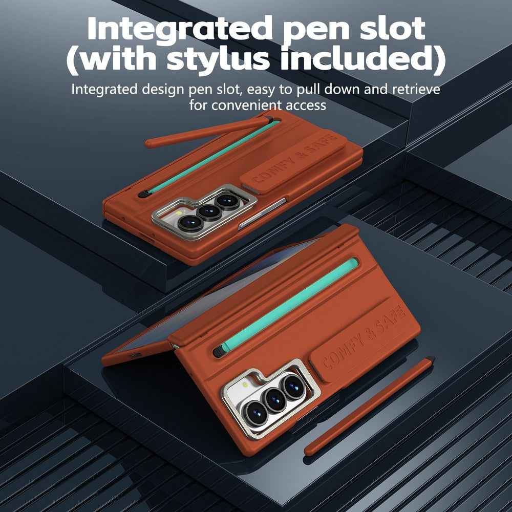 Husă Samsung Z Fold 8 Ultra CamBracket II TouchPen, Brown