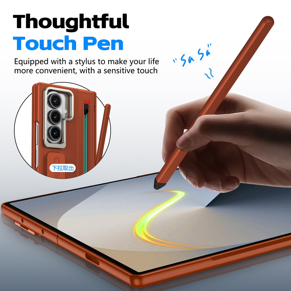 Husă Samsung Z Fold 8 Ultra CamBracket II TouchPen, Brown