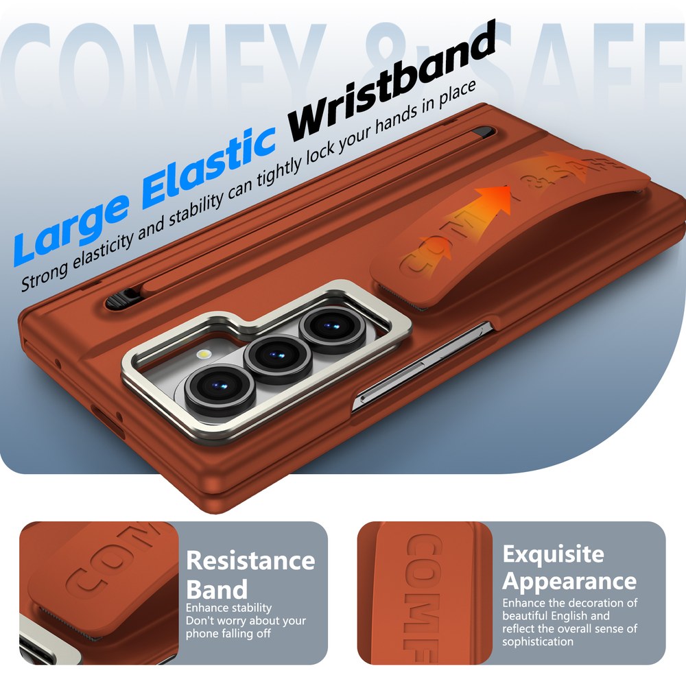 Husă Samsung Z Fold 8 Ultra CamBracket II TouchPen, Brown