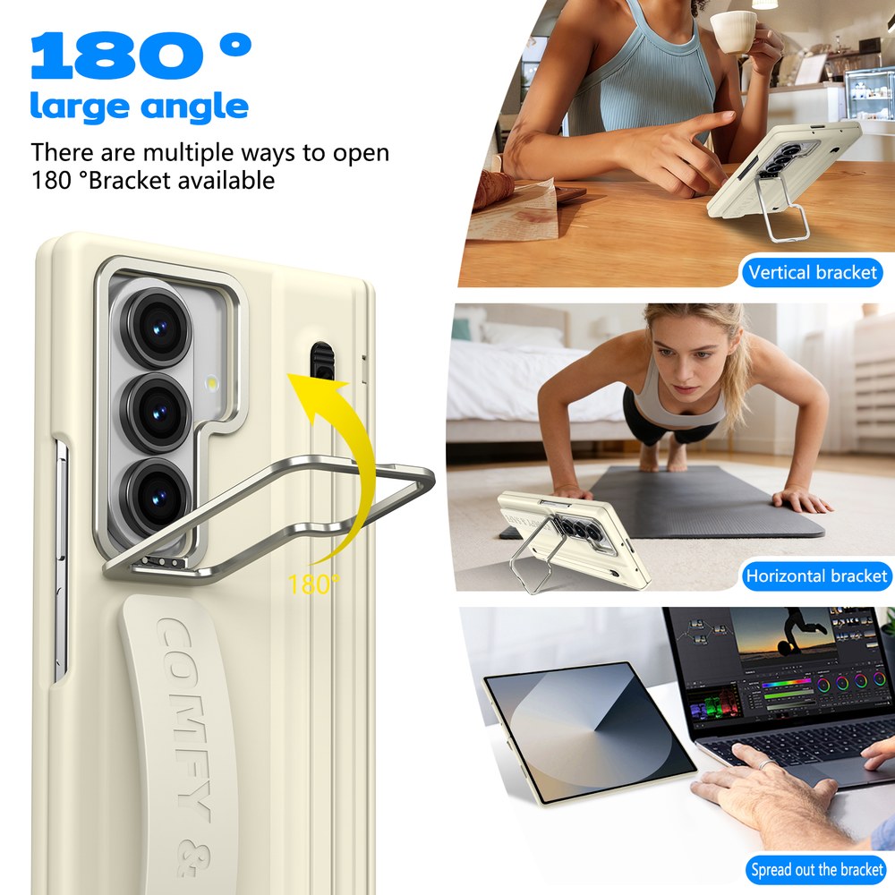 Husă Samsung Z Fold 8 Ultra CamBracket II TouchPen, Cream