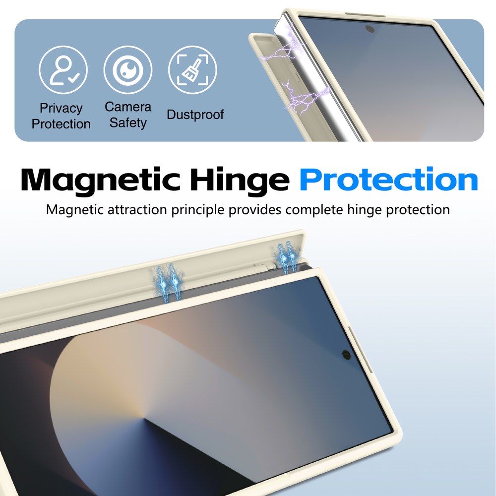 Husă Samsung Z Fold 8 Ultra CamBracket II TouchPen, Cream