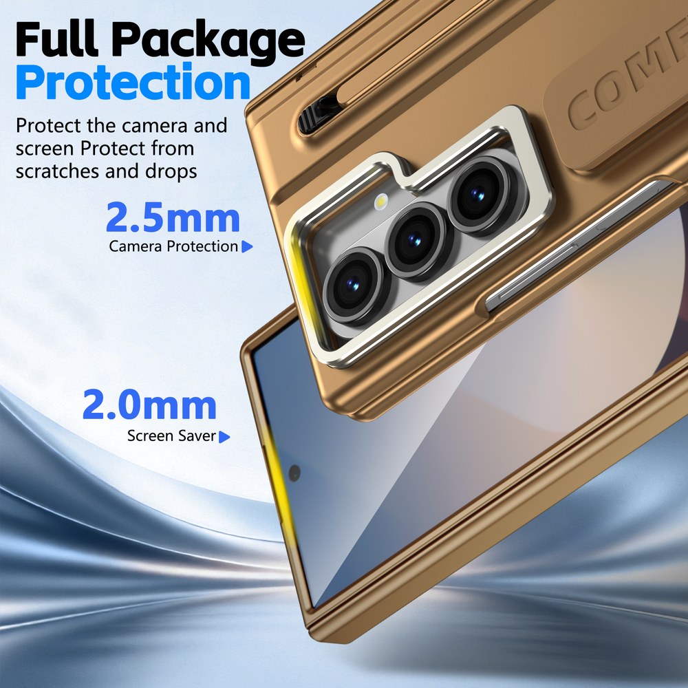 Husă Samsung Z Fold 8 Ultra CamBracket II TouchPen, Gold