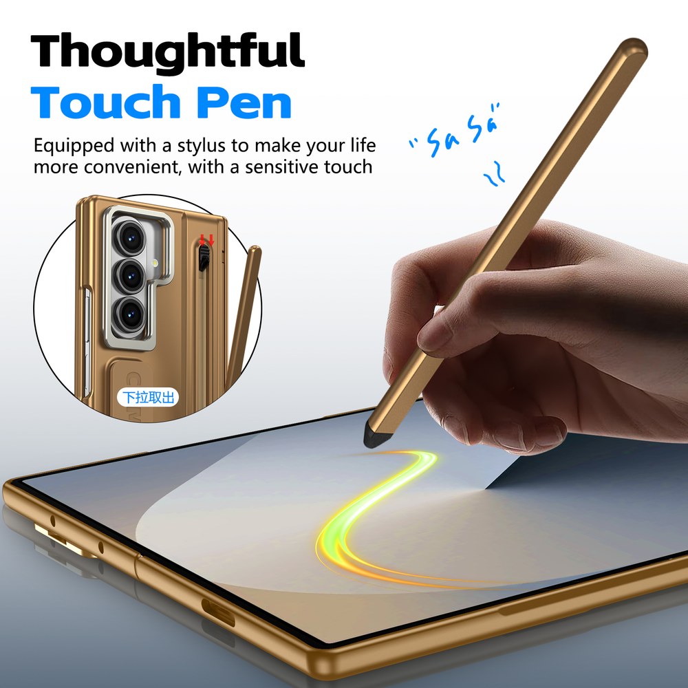 Husă Samsung Z Fold 8 Ultra CamBracket II TouchPen, Gold