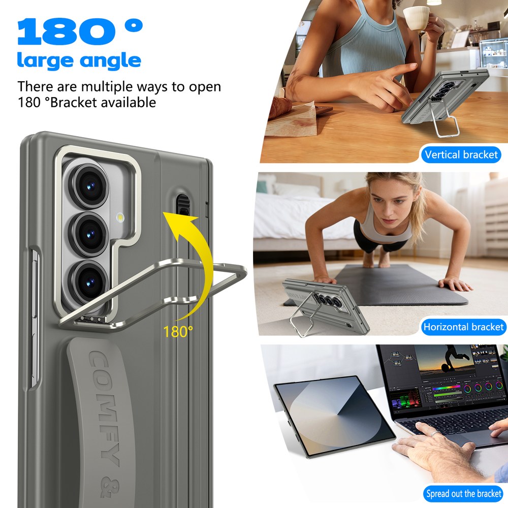 Husă Samsung Z Fold 8 Ultra CamBracket II TouchPen, Dark Gray