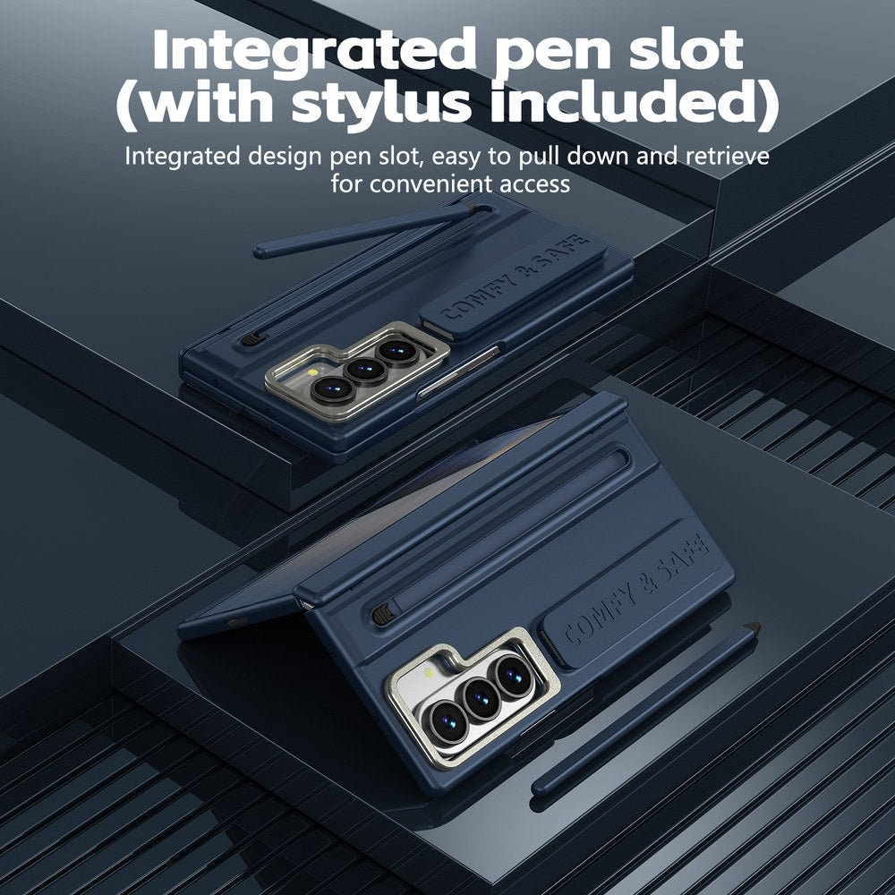 Husă Samsung Z Fold 8 Ultra CamBracket II TouchPen, Dark Blue