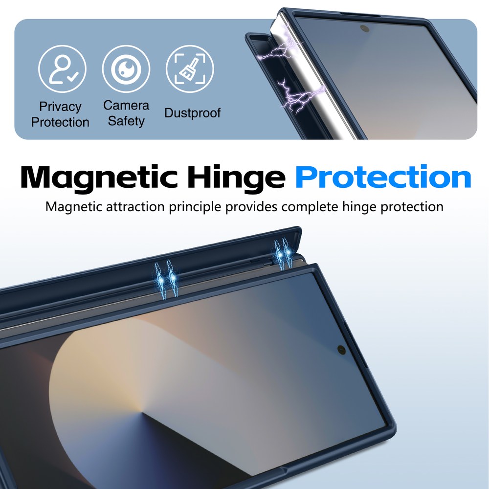 Husă Samsung Z Fold 8 Ultra CamBracket II TouchPen, Dark Blue