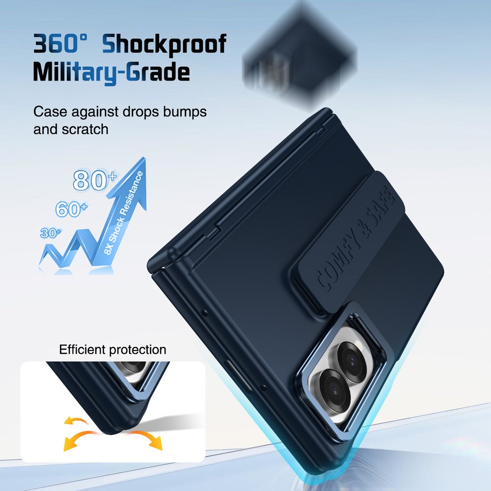 Husă Samsung Z Fold 8 CamBracket II integrală, Navy Blue