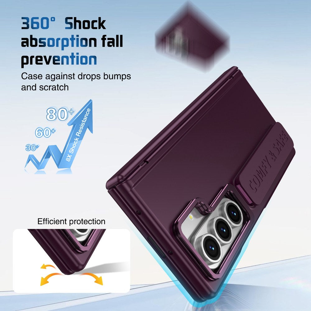 Husă Samsung Z Fold 8 Ultra CamBracket II integrală, Bordo