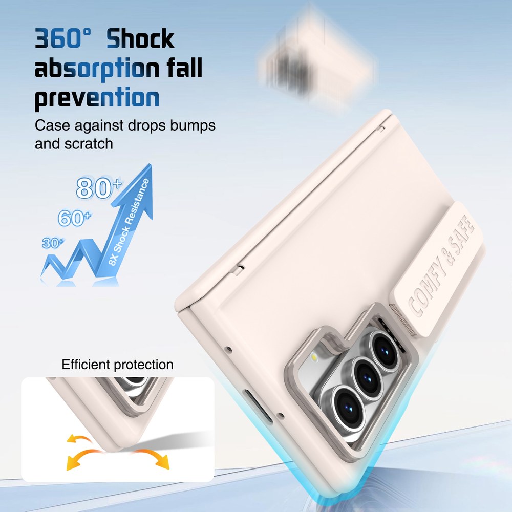 Husă Samsung Z Fold 8 Ultra CamBracket II integrală, Cream