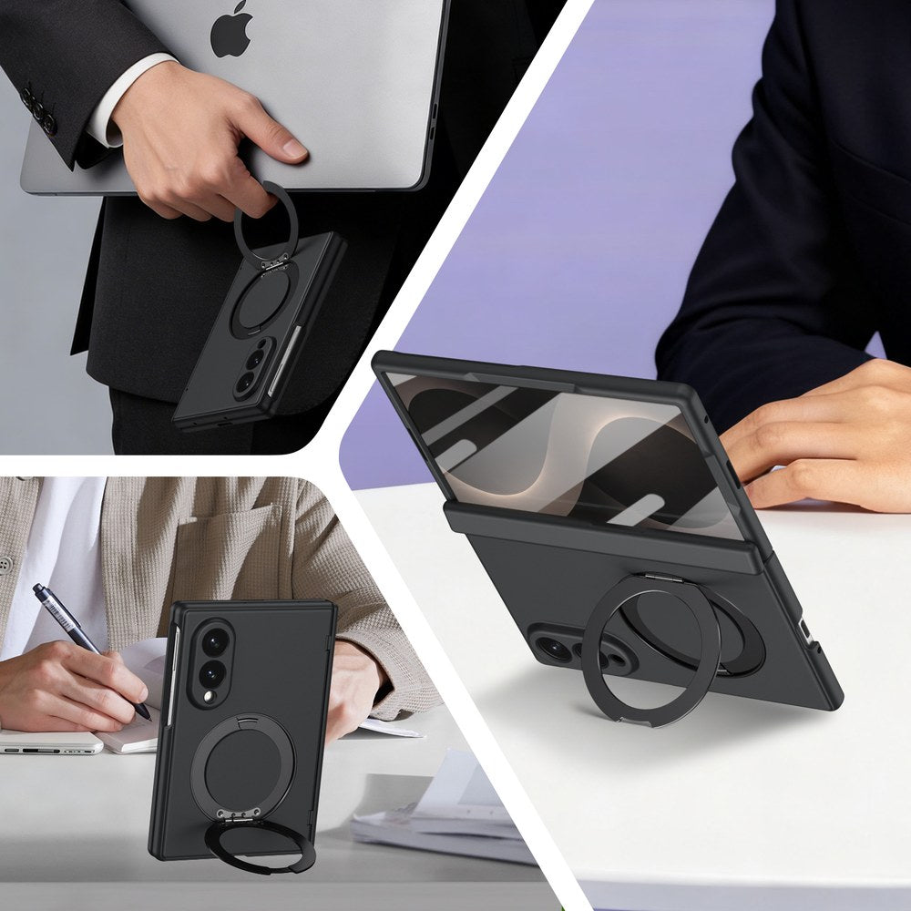 Husă Samsung Z Fold 8 MagRing integrală Frosted, Black