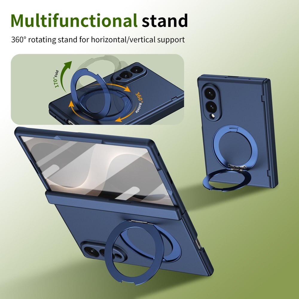 Husă Samsung Z Fold 8 MagRing integrală Frosted, Blue