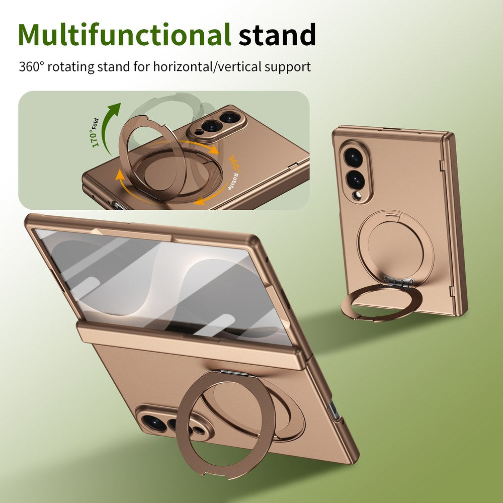 Husă Samsung Z Fold 8 MagRing integrală Frosted, Gold