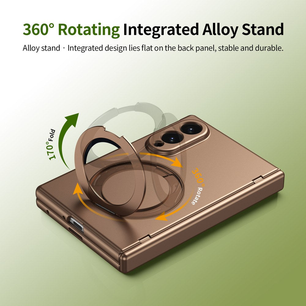 Husă Samsung Z Fold 8 MagRing integrală Frosted, Gold