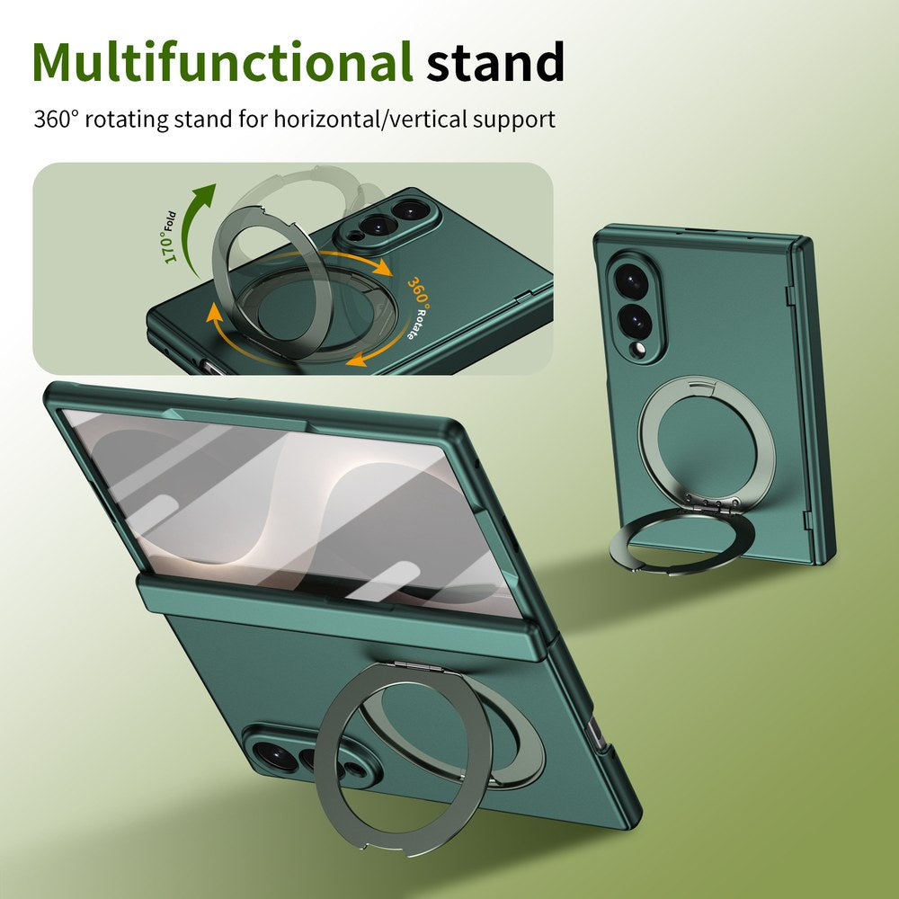 Husă Samsung Z Fold 8 MagRing integrală Frosted, Green