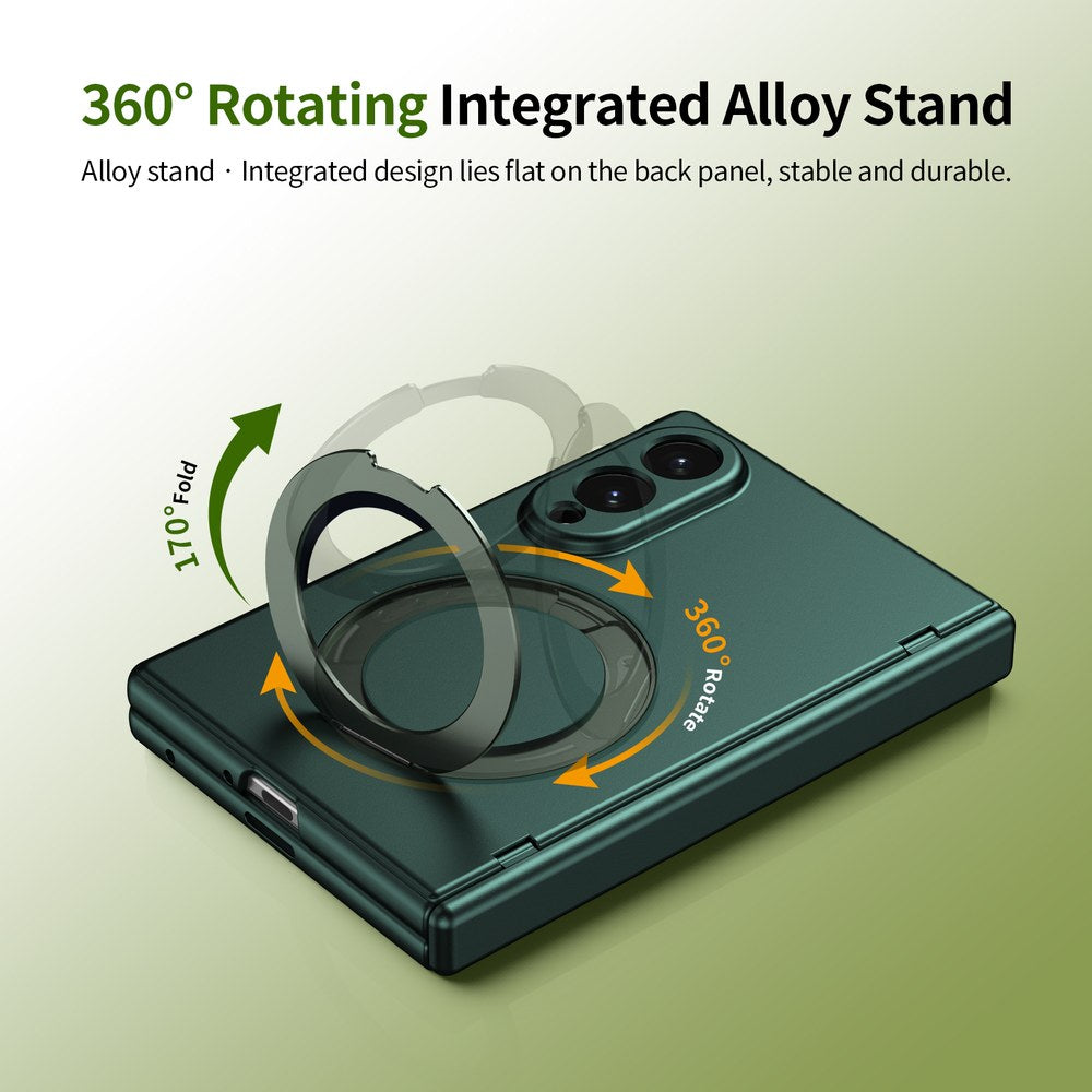 Husă Samsung Z Fold 8 MagRing integrală Frosted, Green