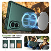 Husă Samsung Z Fold 8 MagRing integrală Frosted, Green