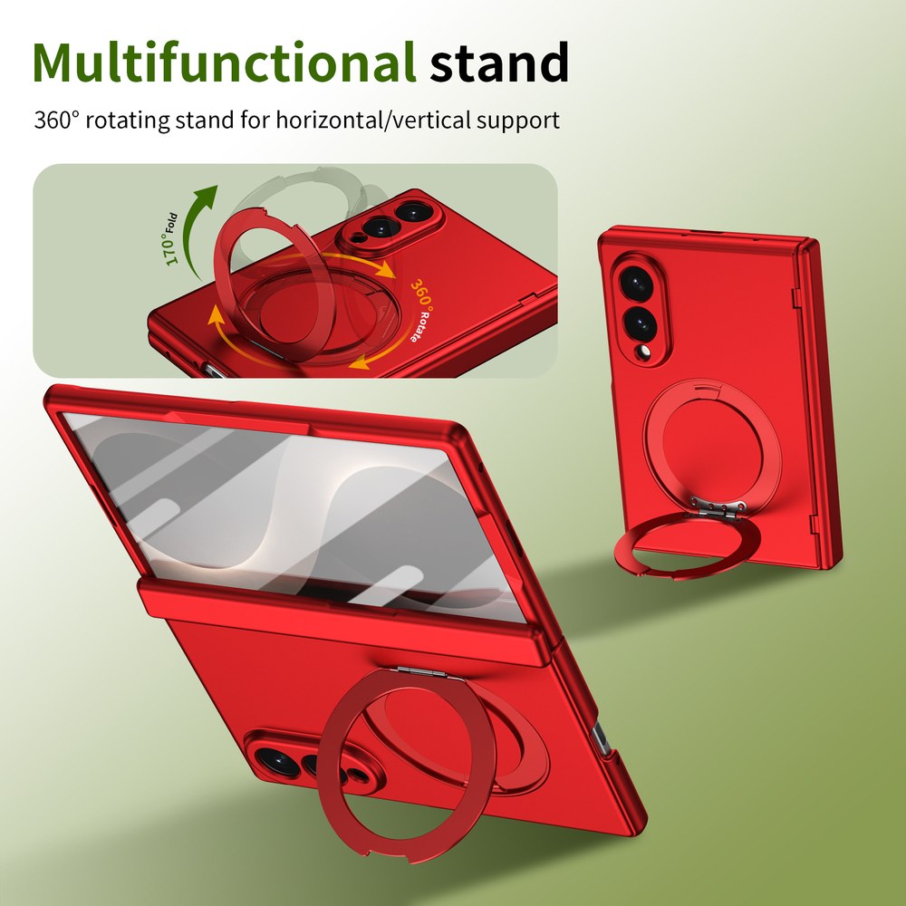 Husă Samsung Z Fold 8 MagRing integrală Frosted, Red