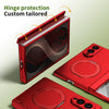 Husă Samsung Z Fold 8 MagRing integrală Frosted, Red