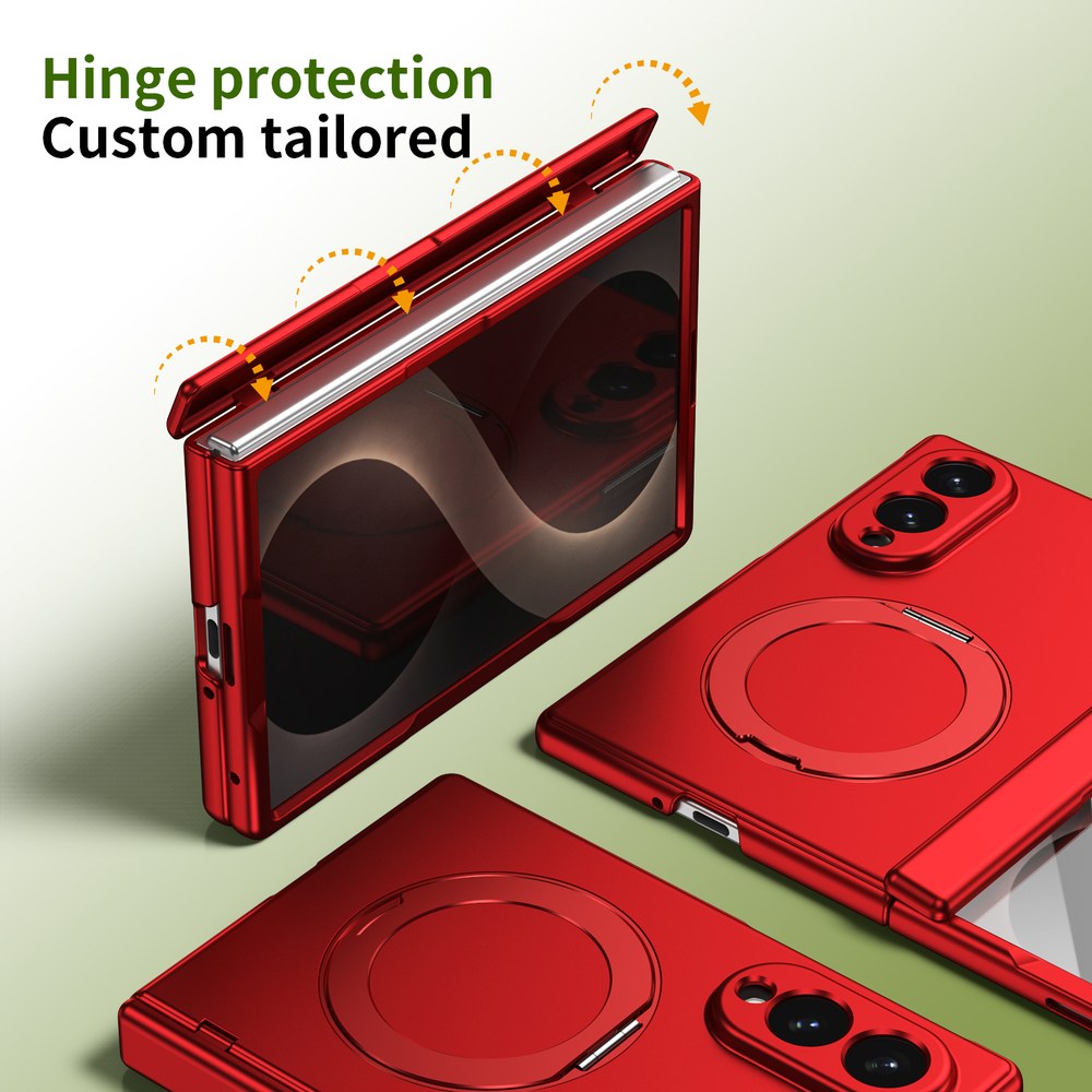 Husă Samsung Z Fold 8 MagRing integrală Frosted, Red