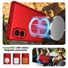 Husă Samsung Z Fold 8 MagRing integrală Frosted, Red