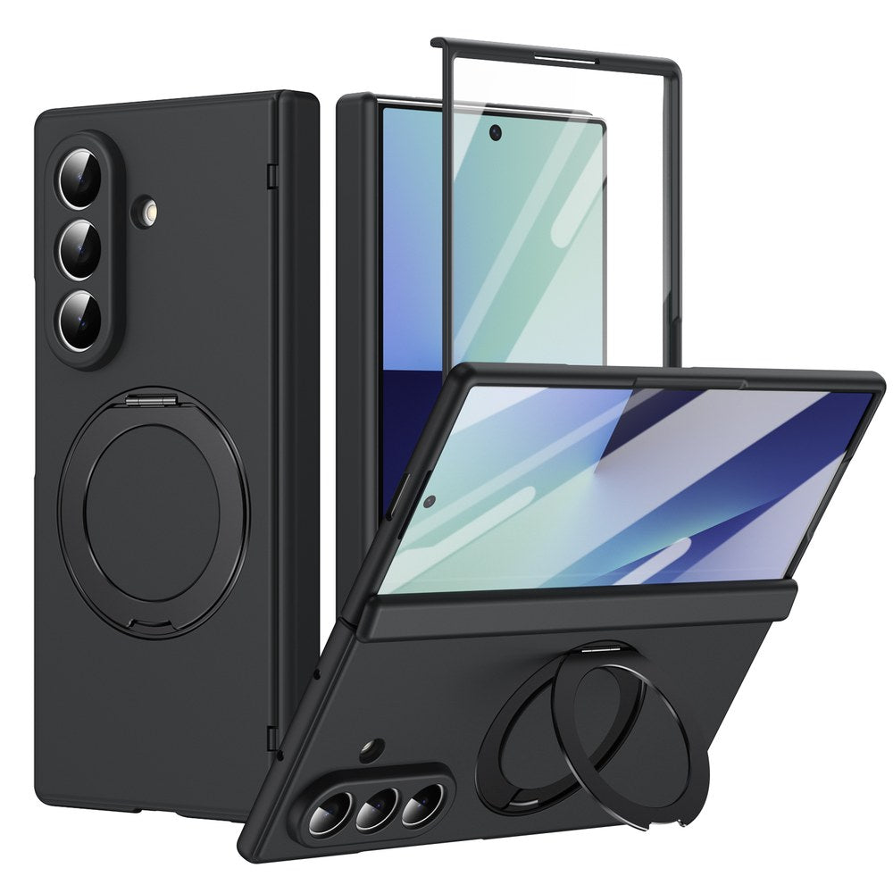 Husă Samsung Z Fold 8 Ultra MagRing integrală Frosted, Black