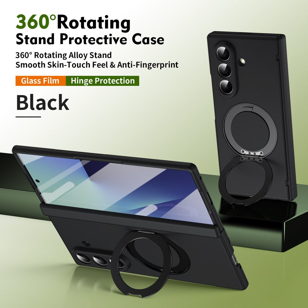 Husă Samsung Z Fold 8 Ultra MagRing integrală Frosted, Black