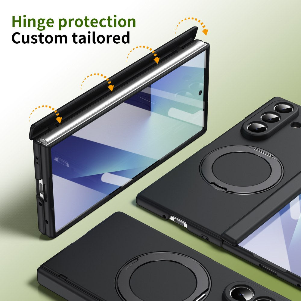 Husă Samsung Z Fold 8 Ultra MagRing integrală Frosted, Black