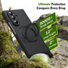Husă Samsung Z Fold 8 Ultra MagRing integrală Frosted, Black