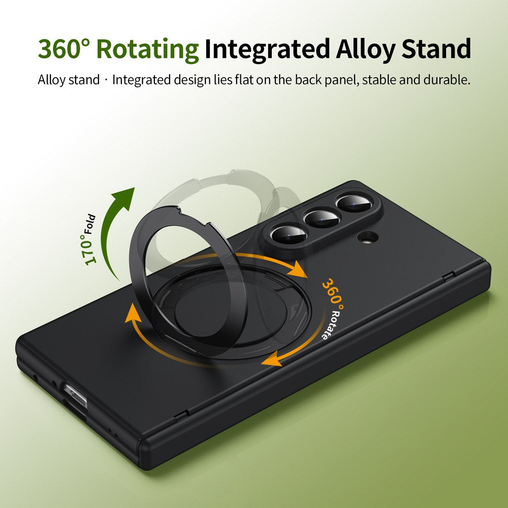 Husă Samsung Z Fold 8 Ultra MagRing integrală Frosted, Black