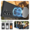 Husă Samsung Z Fold 8 Ultra MagRing integrală Frosted, Black
