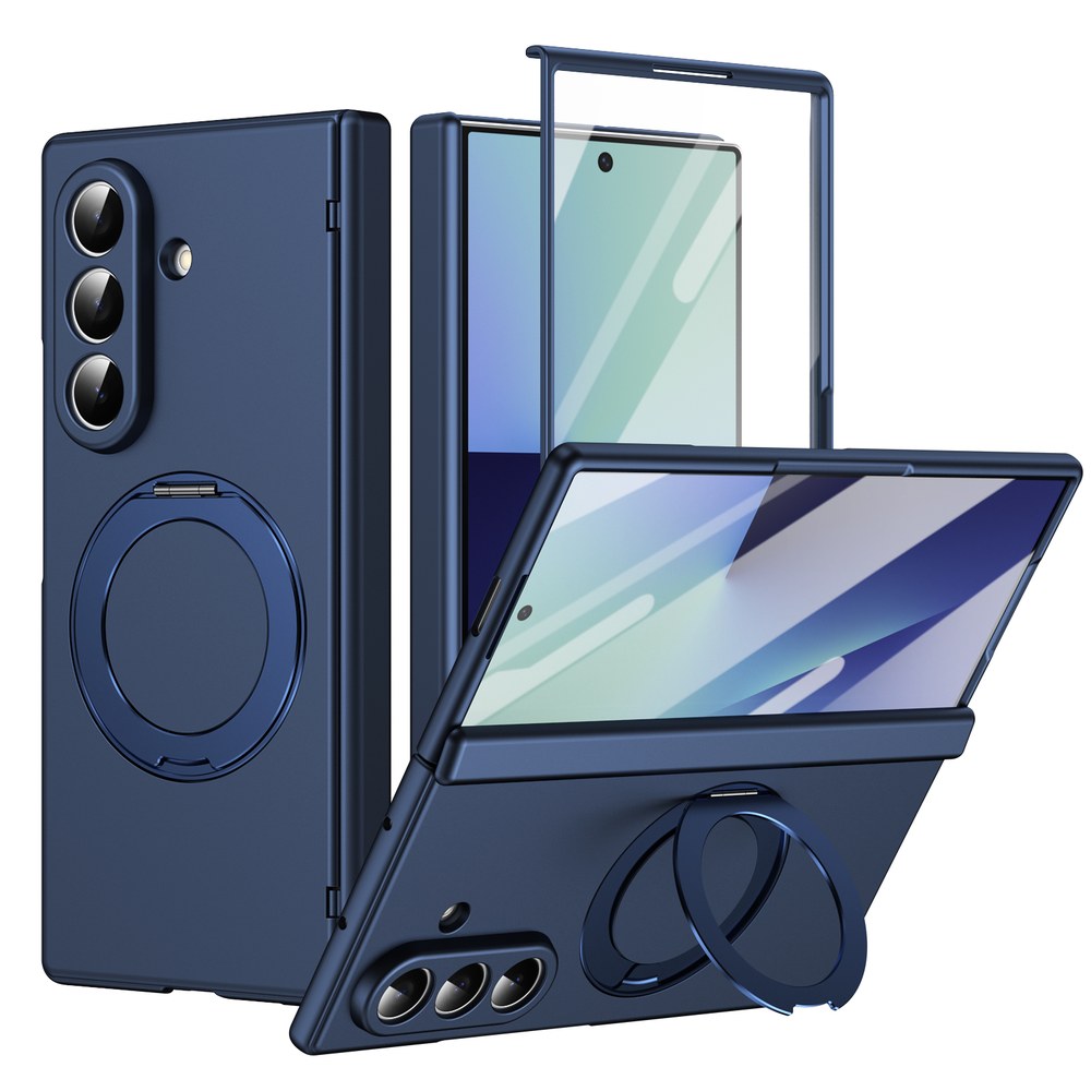 Husă Samsung Z Fold 8 Ultra MagRing integrală Frosted, Blue