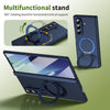 Husă Samsung Z Fold 8 Ultra MagRing integrală Frosted, Blue