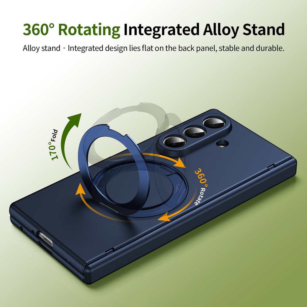 Husă Samsung Z Fold 8 Ultra MagRing integrală Frosted, Blue