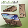 Husă Samsung Z Fold 8 Ultra MagRing integrală Frosted, Gold