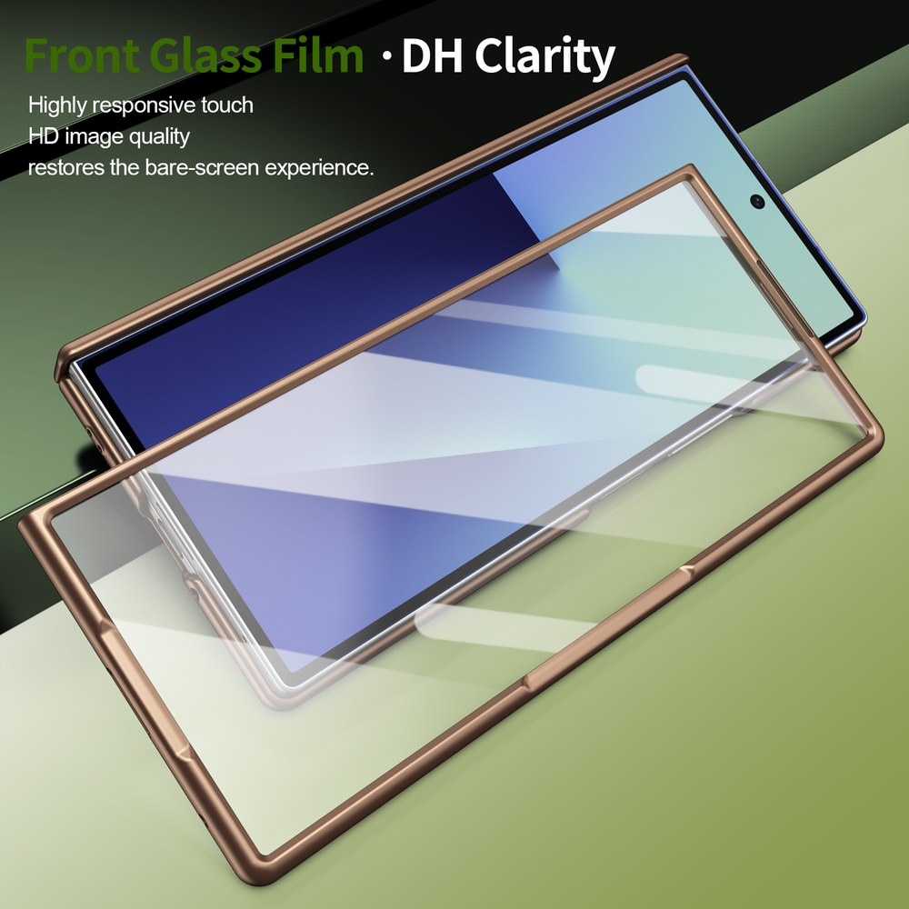 Husă Samsung Z Fold 8 Ultra MagRing integrală Frosted, Gold