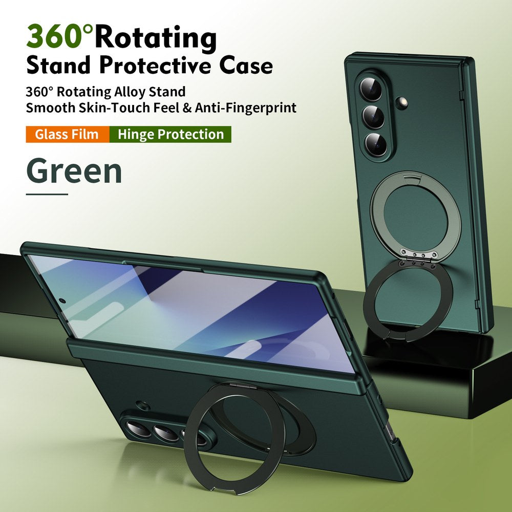 Husă Samsung Z Fold 8 Ultra MagRing integrală Frosted, Green